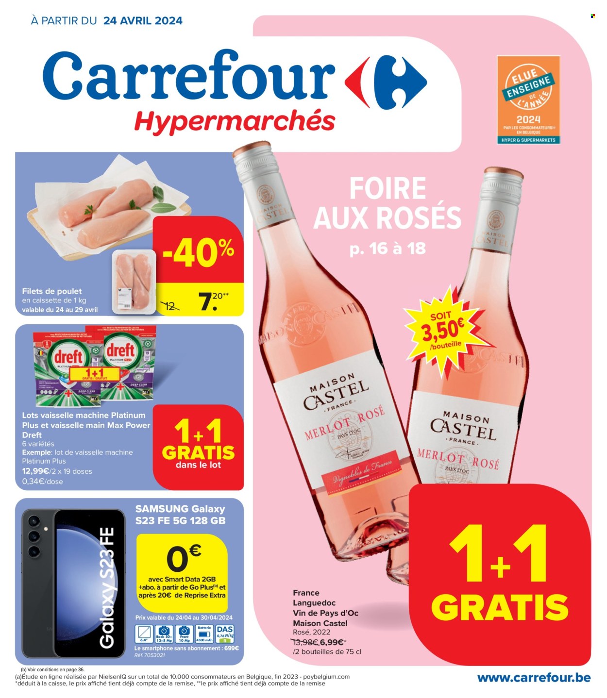 Catalogue Carrefour hypermarkt - 24.4.2024 - 6.5.2024. Page 1.