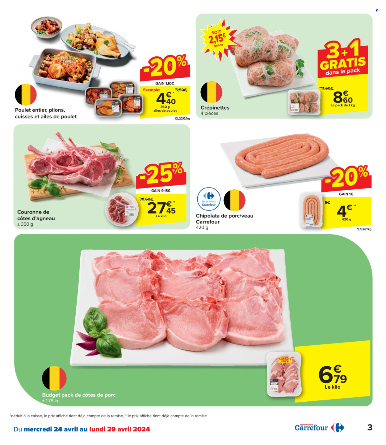 Catalogue Carrefour hypermarkt - 24.4.2024 - 6.5.2024. Page 3.