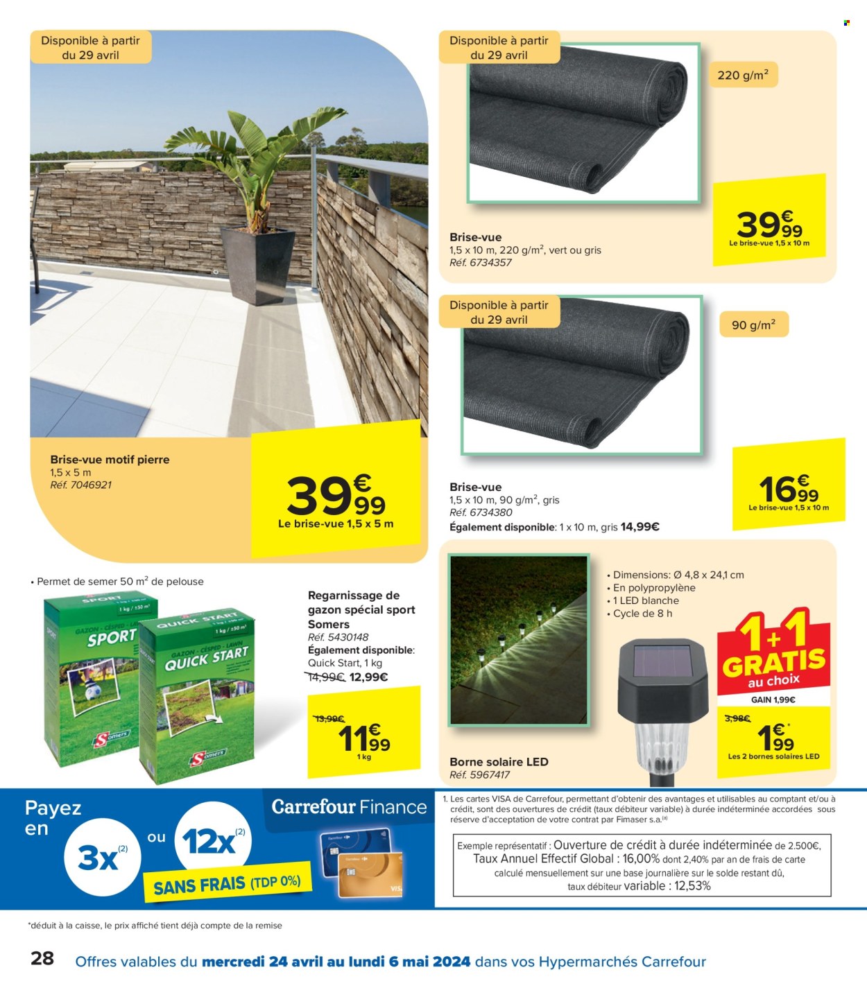 Catalogue Carrefour hypermarkt - 24.4.2024 - 6.5.2024. Page 28.