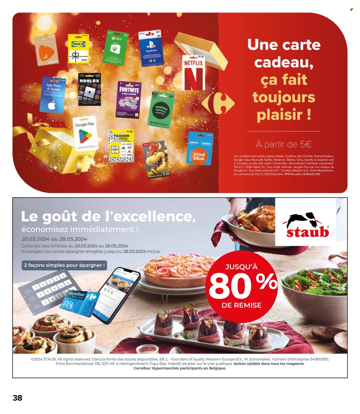 Catalogue Carrefour hypermarkt - 24.4.2024 - 6.5.2024. Page 38.