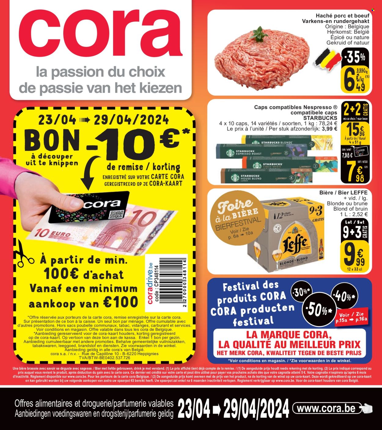 Catalogue Cora - 23.4.2024 - 29.4.2024. Page 1.