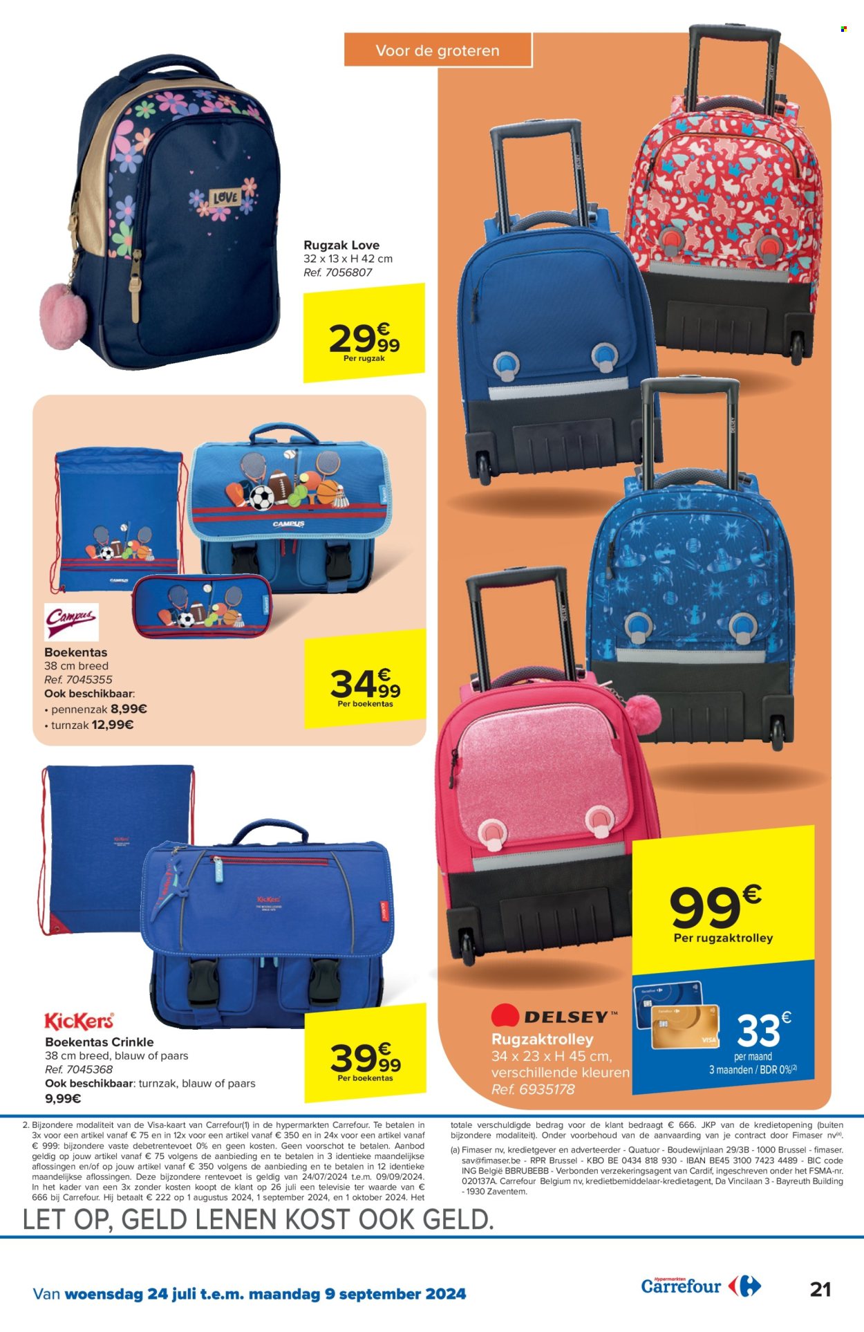 Catalogue Carrefour hypermarkt - 24.7.2024 - 9.9.2024. Page 21.