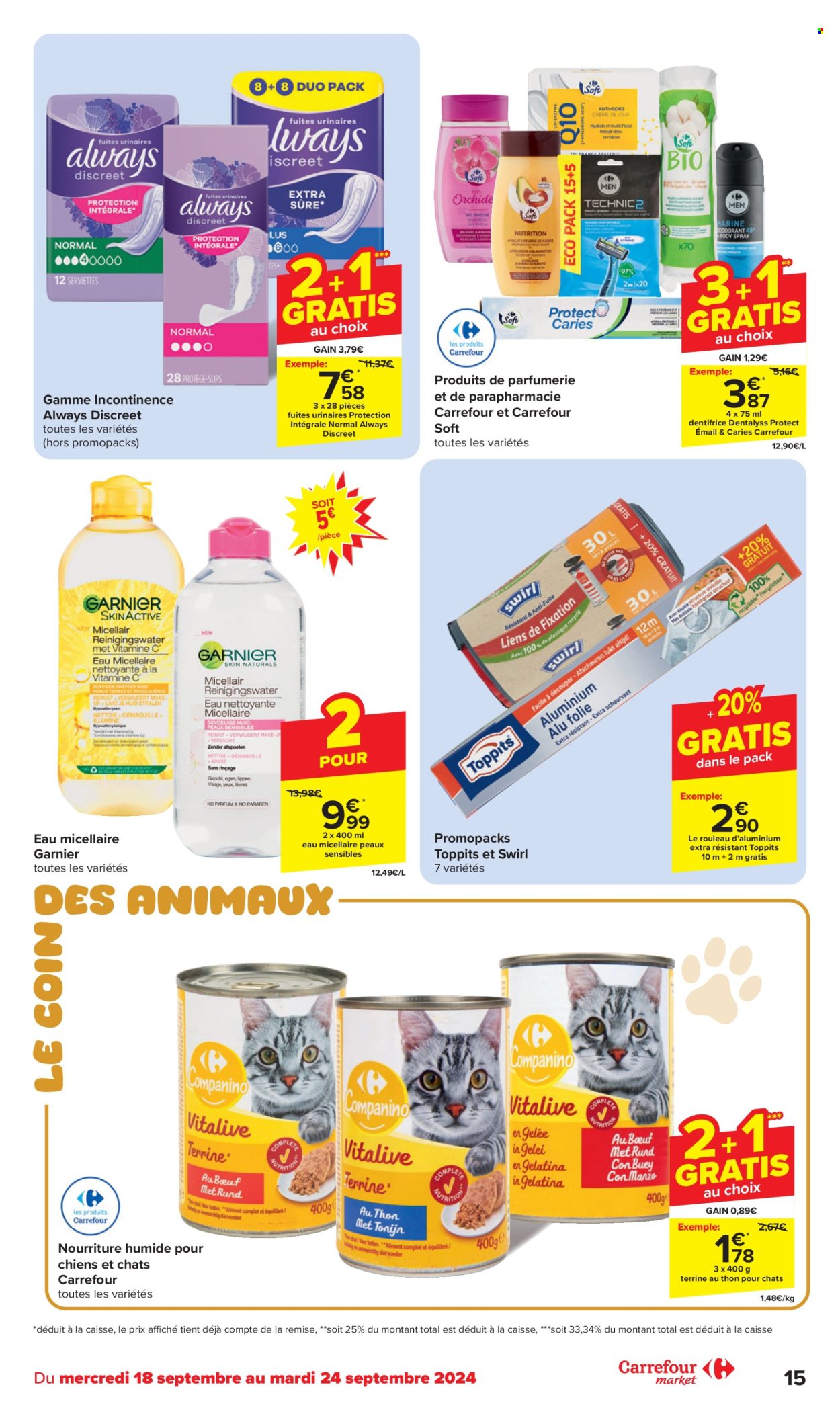 Catalogue Carrefour market - 18.9.2024 - 24.9.2024. Page 15.