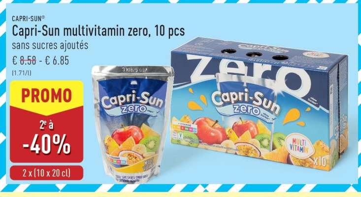 Capri-Sun multivitamin zero, 10 pcs