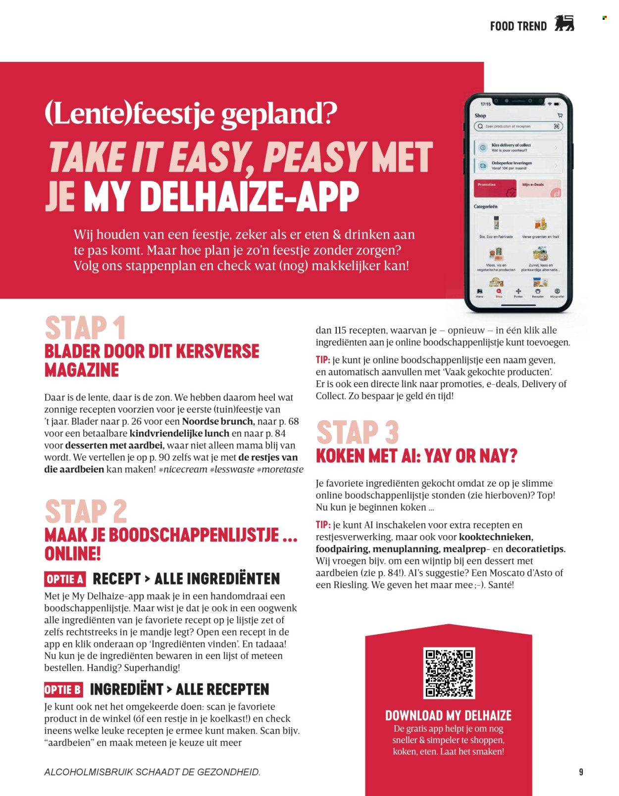 Catalogue Delhaize. Page 9.