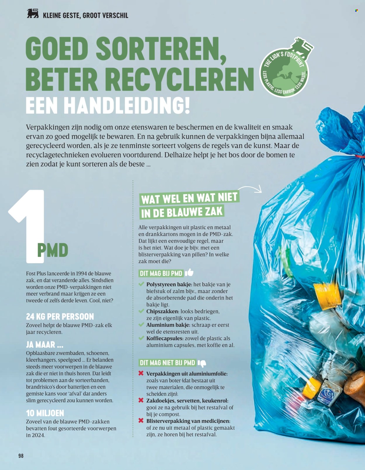 Catalogue Delhaize. Page 98.