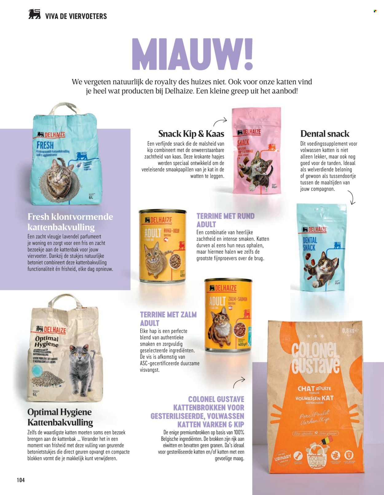 Catalogue Delhaize. Page 104.