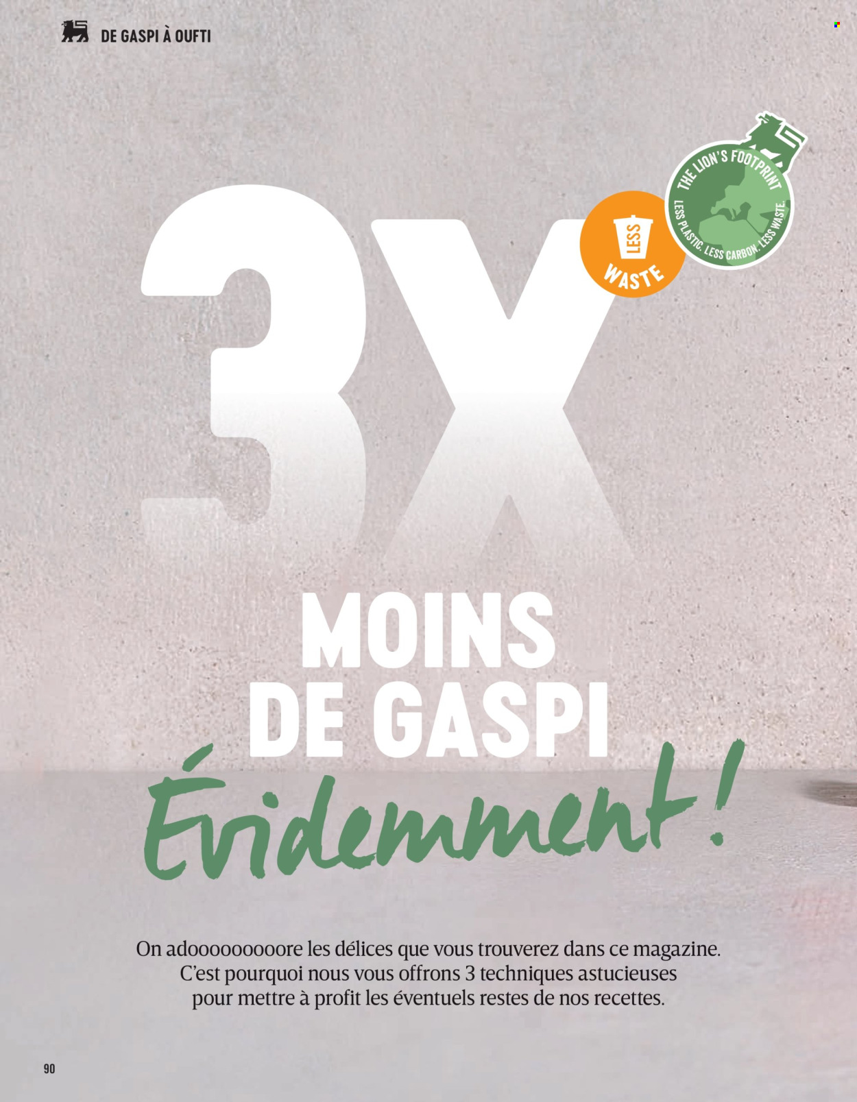 Catalogue Delhaize. Page 90.