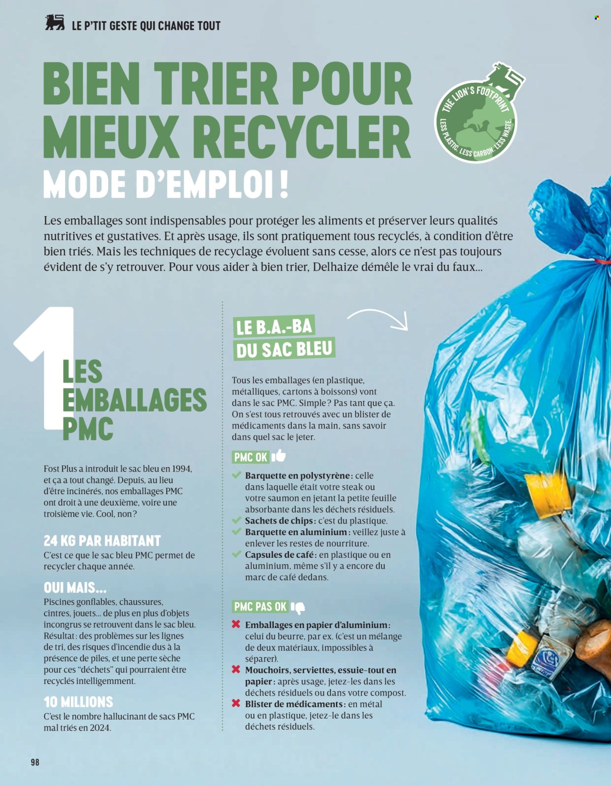 Catalogue Delhaize. Page 98.