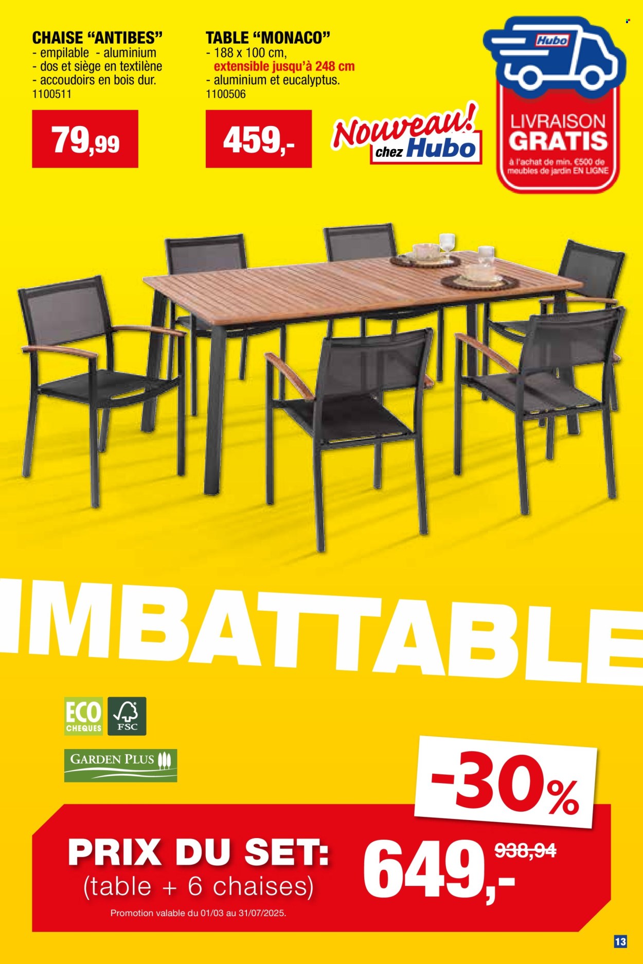 Catalogue Hubo - 26.3.2025 - 31.7.2025. Page 13.