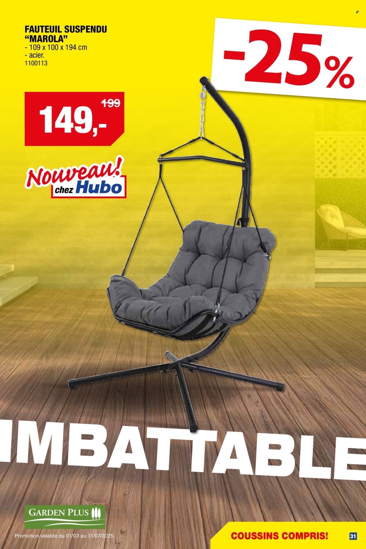 Catalogue Hubo - 26.3.2025 - 31.7.2025. Page 31.