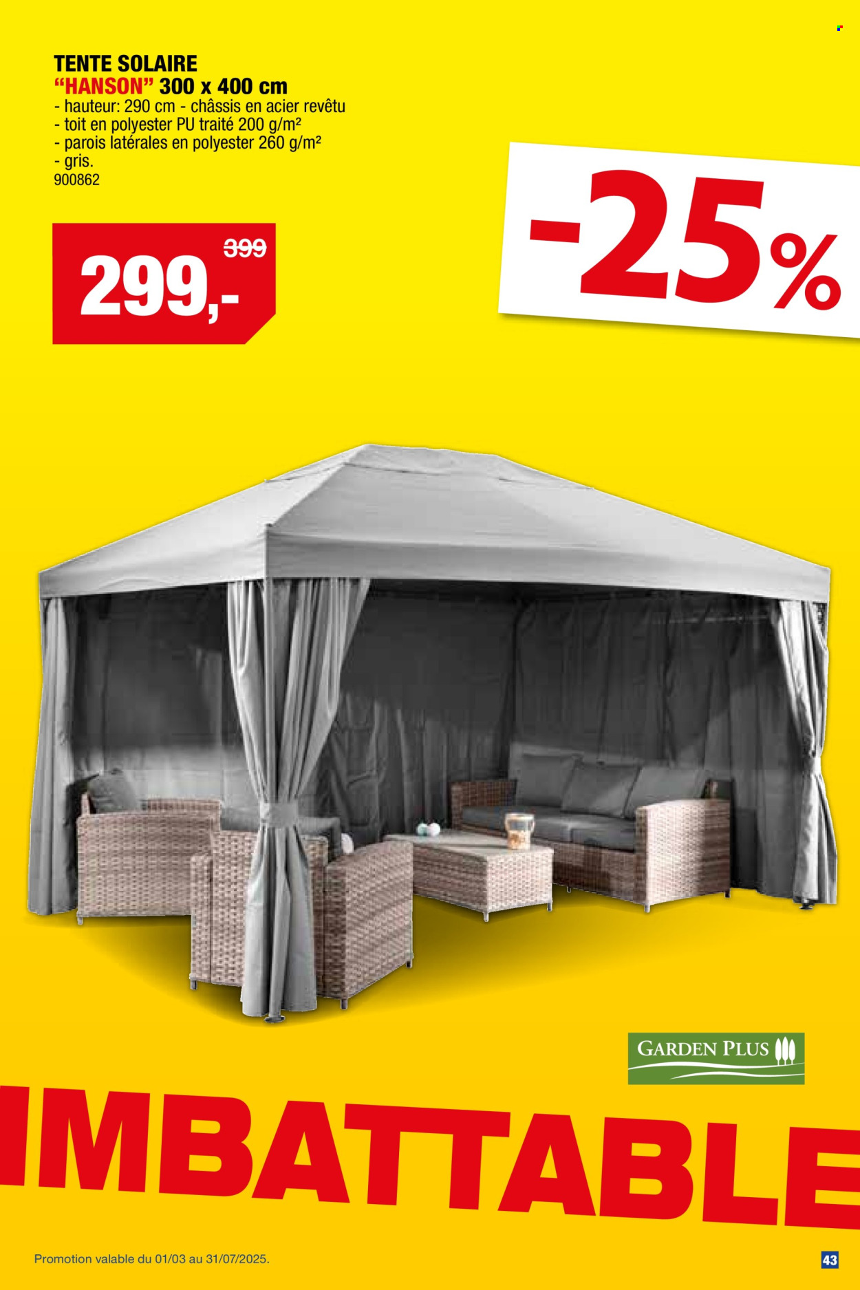 Catalogue Hubo - 26.3.2025 - 31.7.2025. Page 43.