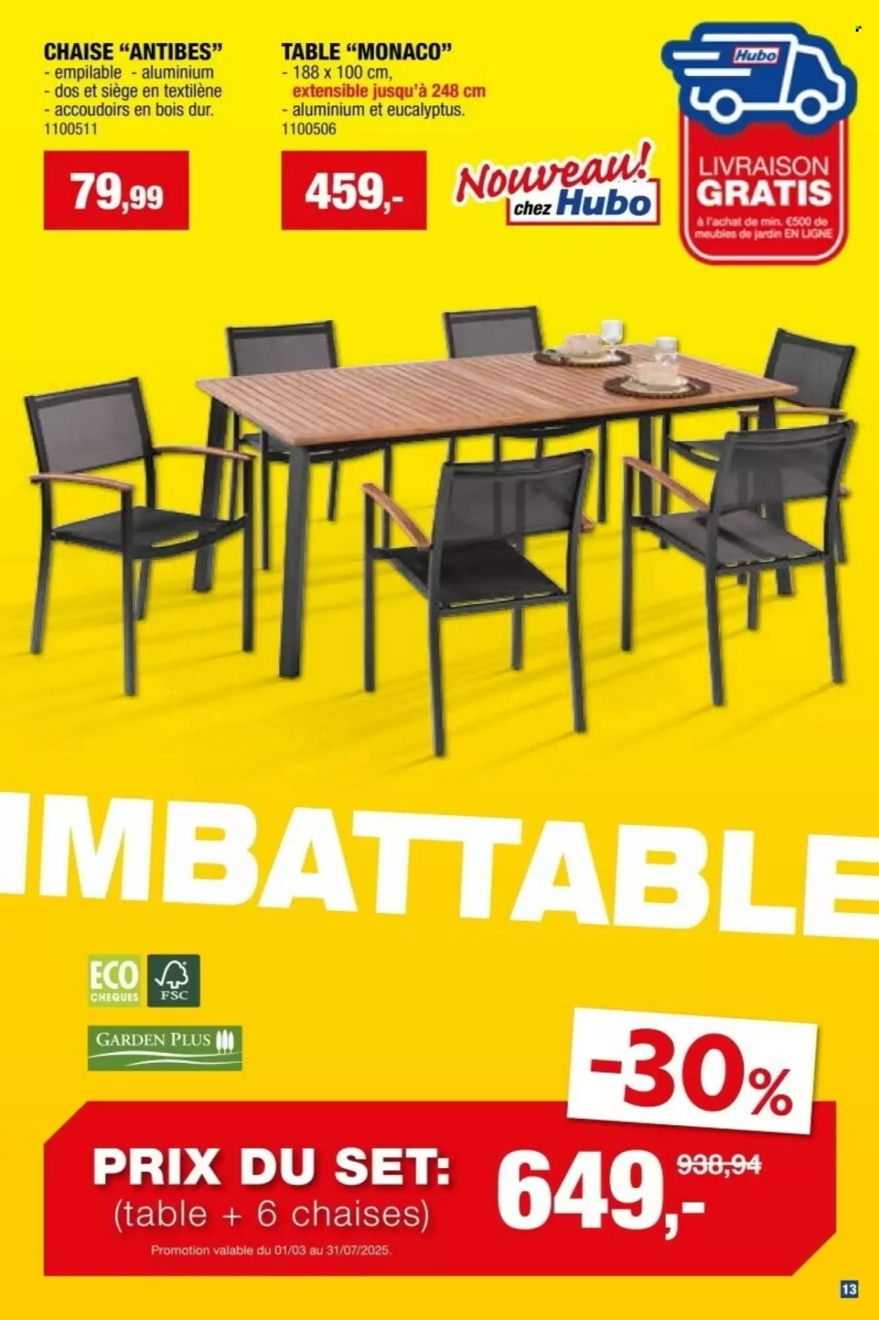 Catalogue Hubo - 26.3.2025 - 31.7.2025. Page 13.