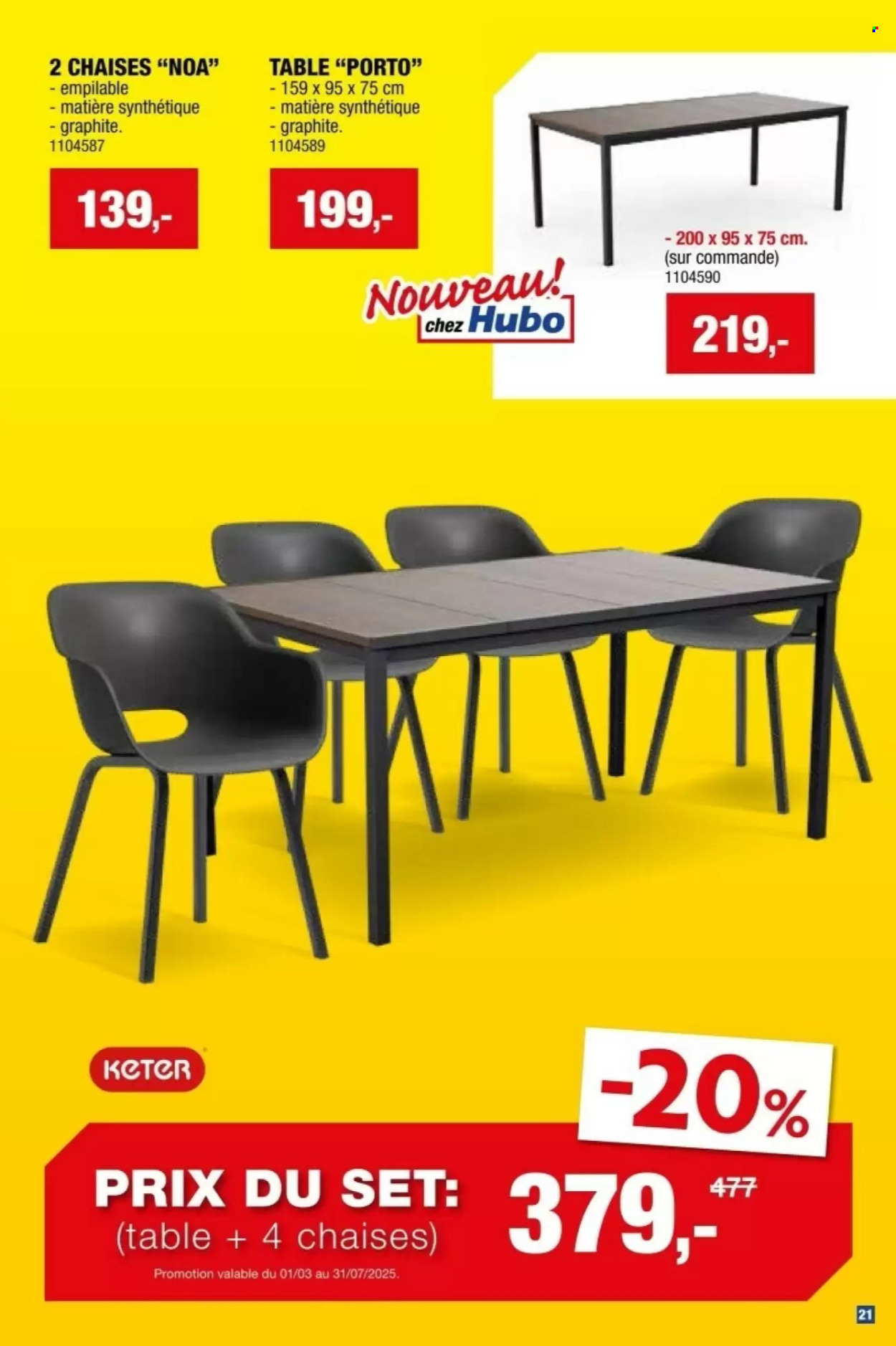 Catalogue Hubo - 26.3.2025 - 31.7.2025. Page 21.