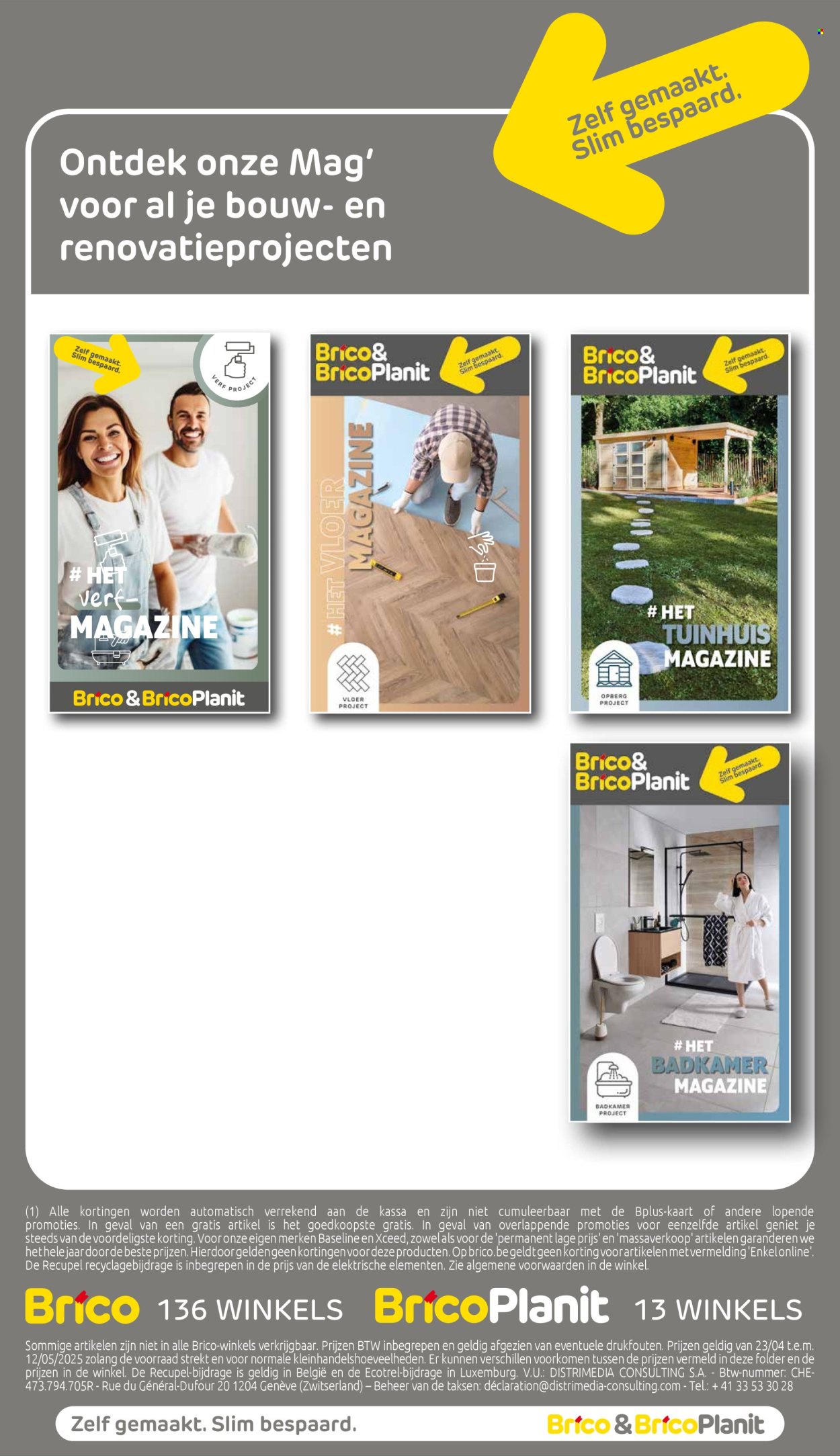 Catalogue Brico - 23.4.2025 - 12.5.2025. Page 45.