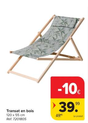 Transat en bois