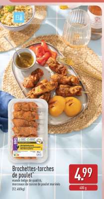 Brochettes-torches de poulet