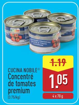 CUCINA NOBILE® Concentré de tomates premium