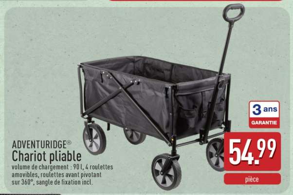 ADVENTURIDGE® Chariot pliable