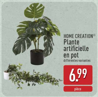 HOME CREATION Plante artificielle en pot