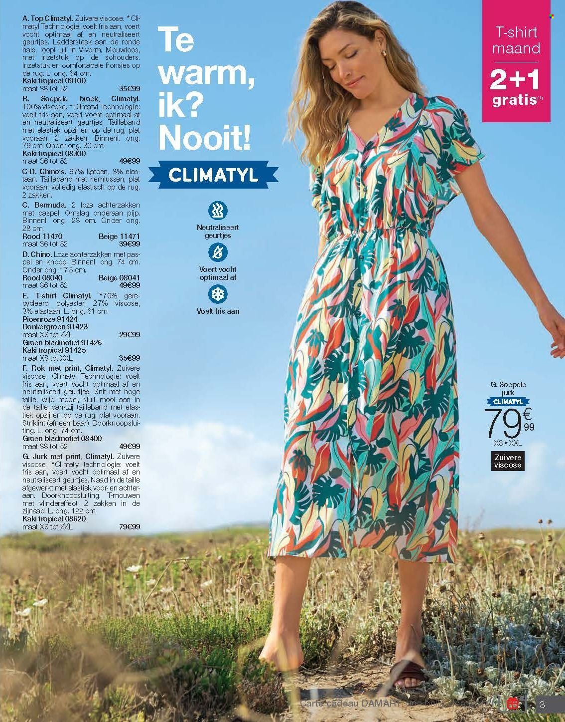 Catalogue Damart. Page 3.
