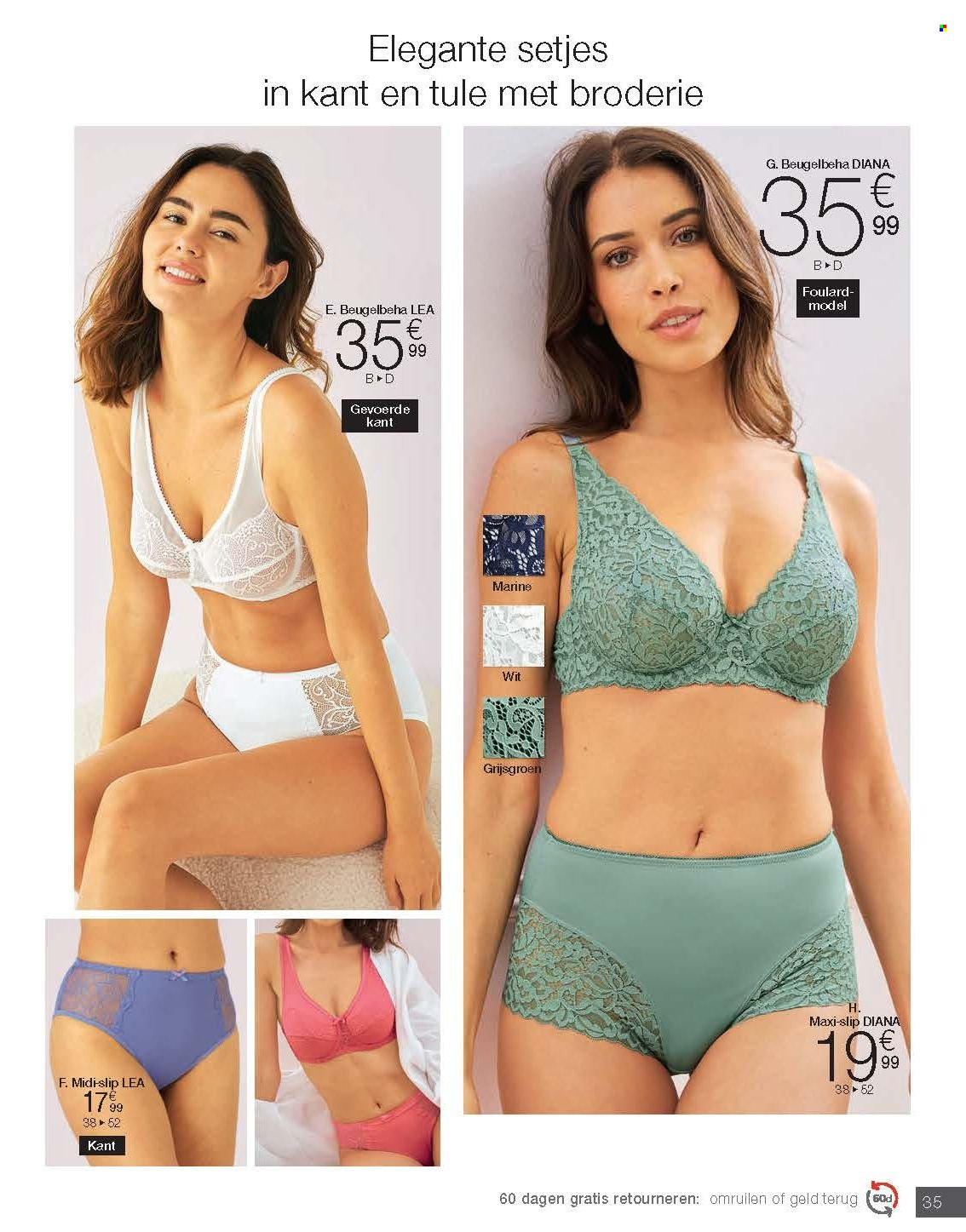 Catalogue Damart. Page 35.