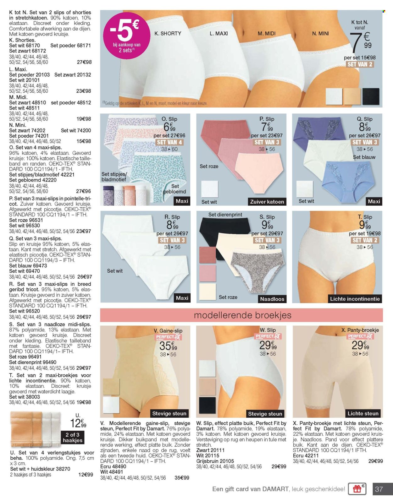 Catalogue Damart. Page 37.