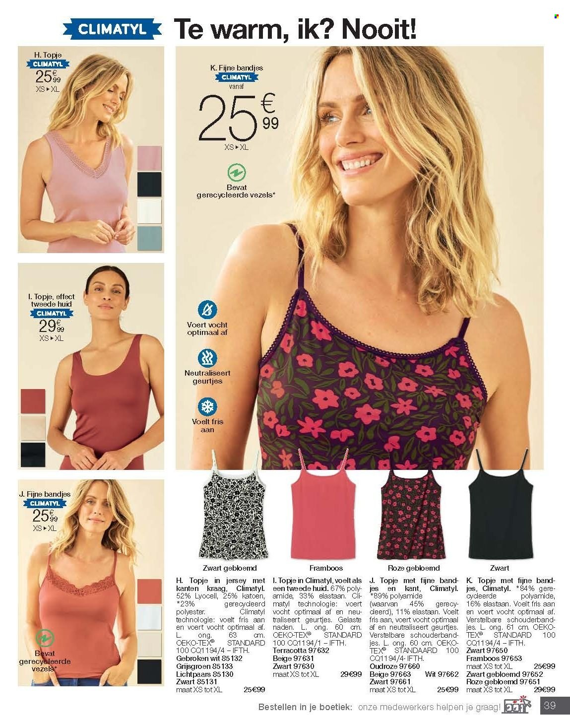 Catalogue Damart. Page 39.