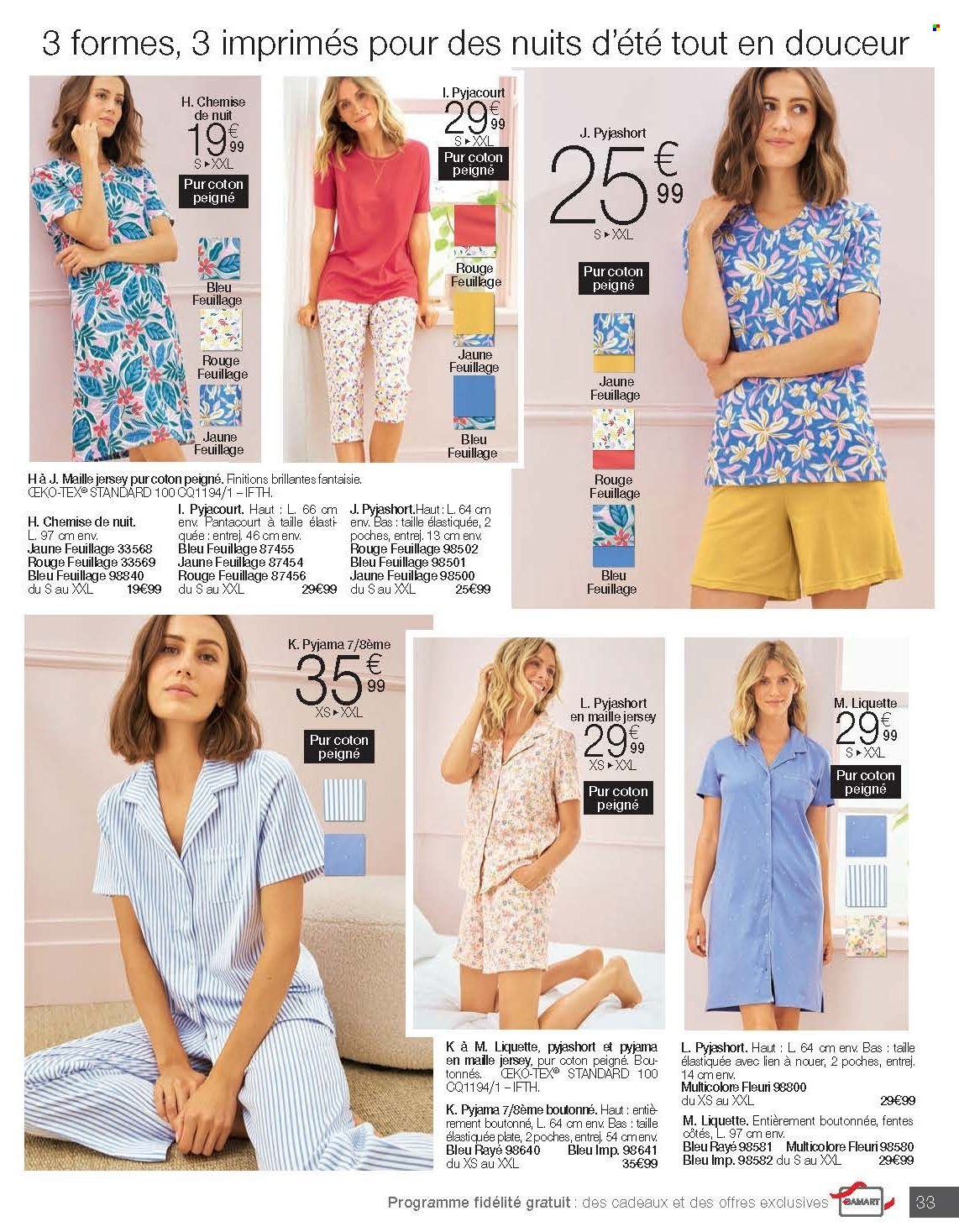 Catalogue Damart. Page 33.