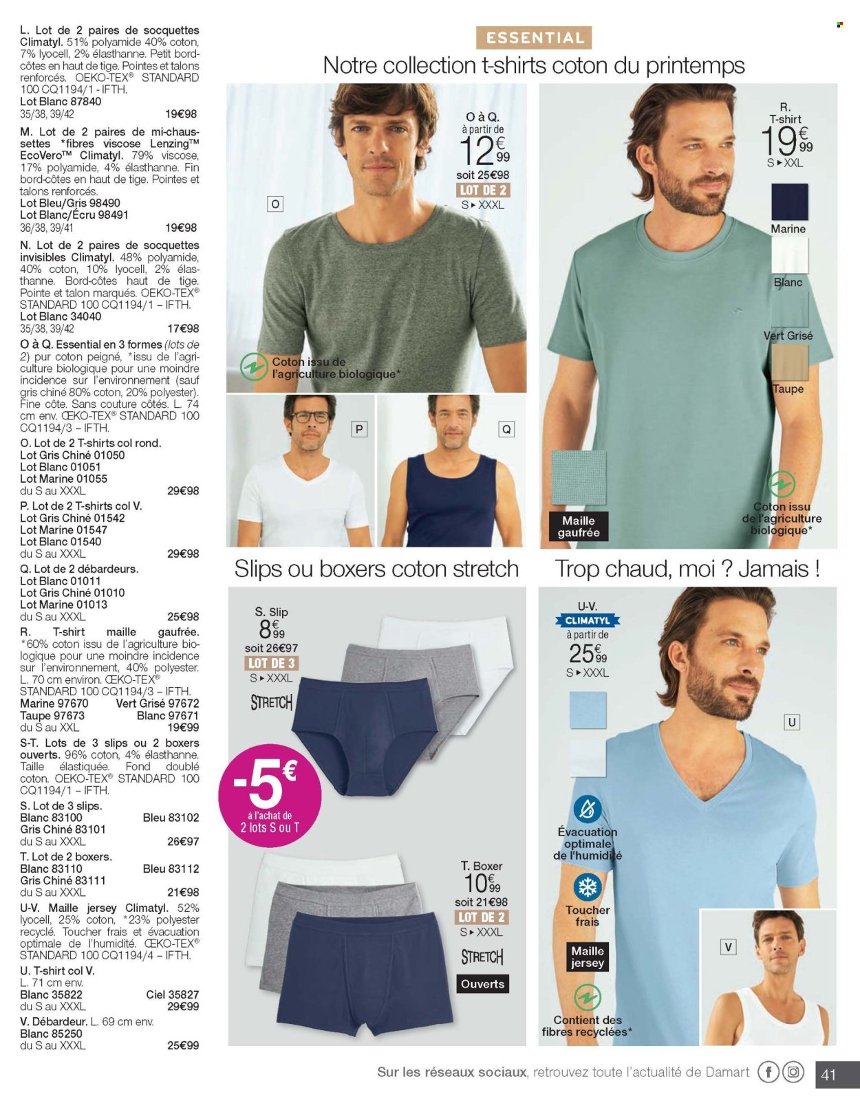 Catalogue Damart. Page 41.
