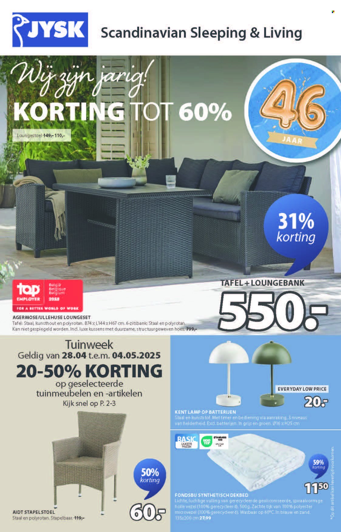 Catalogue JYSK - 28.4.2025 - 18.5.2025. Page 1.