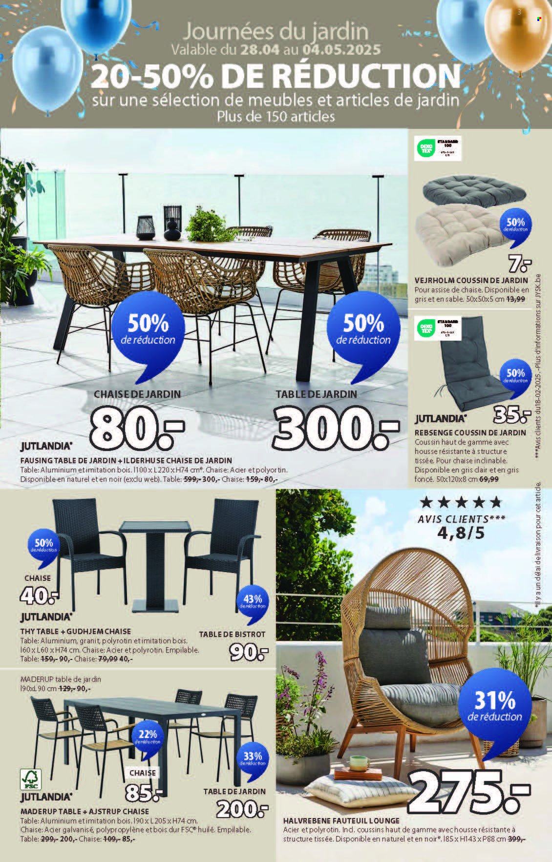 Catalogue JYSK - 28.4.2025 - 18.5.2025. Page 3.