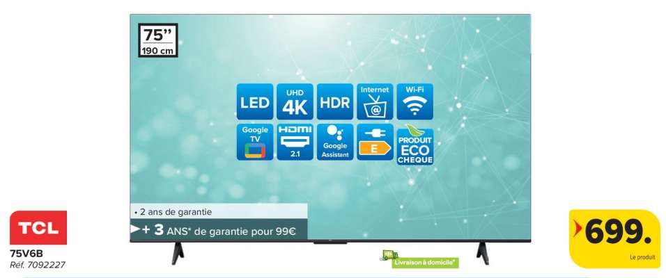 TCL 75V6B