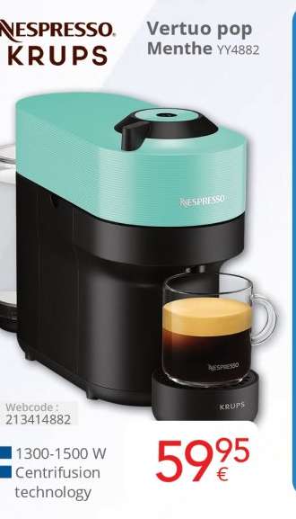 Nespresso KRUPS Vertuo pop Menthe YY4882