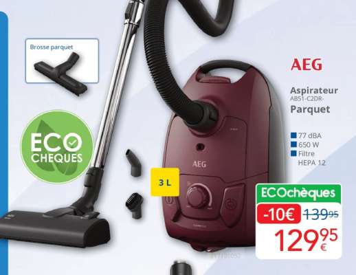 AEG Aspirateur AB51-C2DR-Parquet