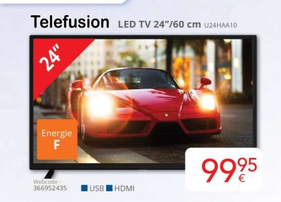 Telefusion LED TV 24”/60 cm U24HAA10