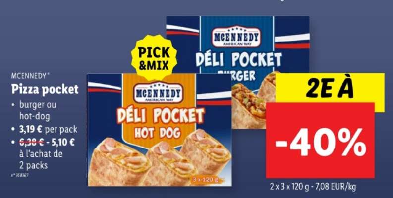 MCENNEDY Pizza pocket