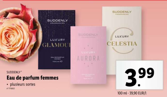 SUDDENLY Eau de parfum femmes