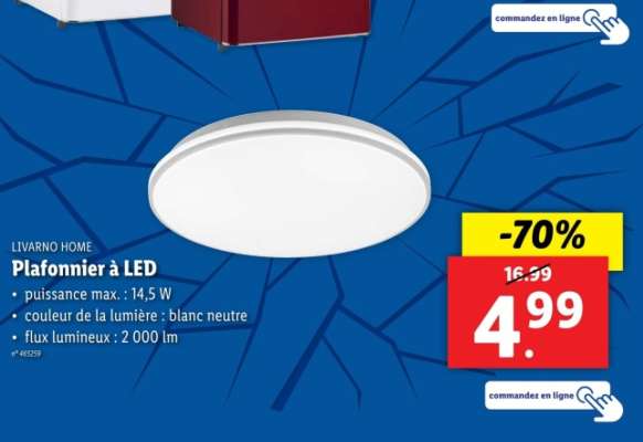 LIVARNO HOME Plafonnier à LED