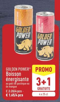 GOLDEN POWER Boisson énergisante