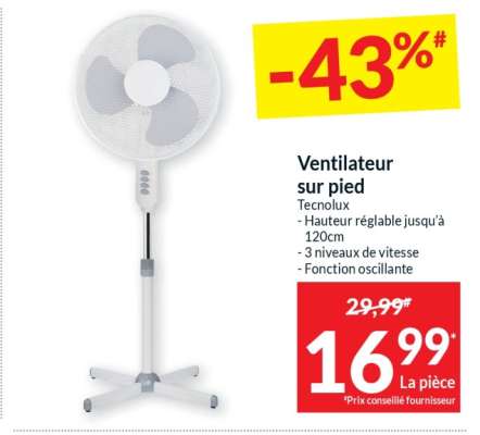 Ventilateur sur pied