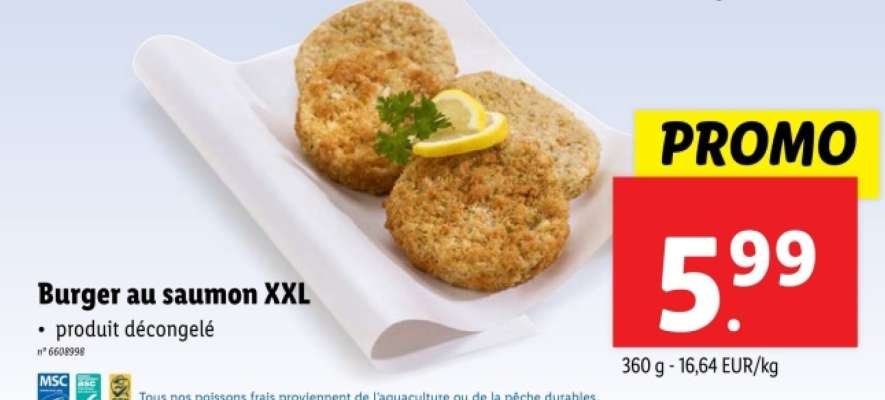 Burger au saumon XXL