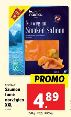 Nautica Saumon fumé norvégien XXL