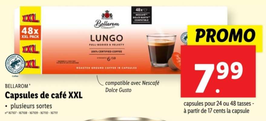 BELLAROM Capsules de café XXL