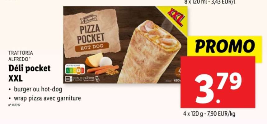 TRATTORIA ALFREDO Déli pocket XXL