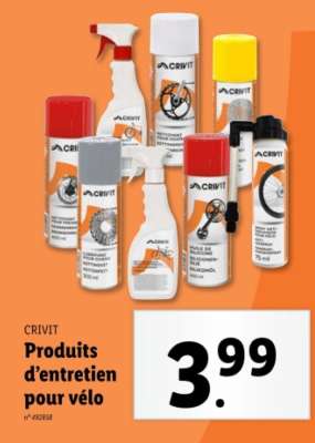 CRIVIT Produits d'entretien pour vélo