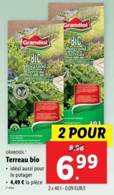 GRANDIOL Terreau bio