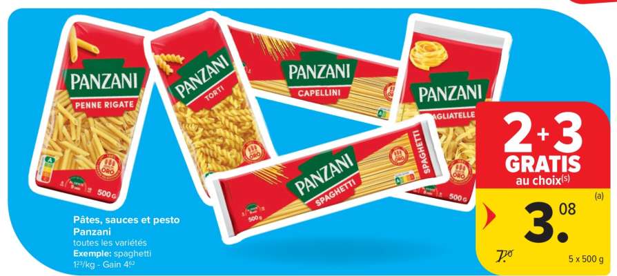 Panzani Pâtes, sauces et pesto