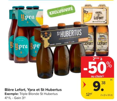 Bière Lefort, Ypra et St Hubertus