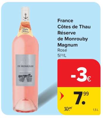 France Côtes de Thau Réserve de Monrouby Magnum
